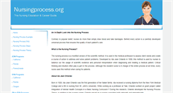 Desktop Screenshot of nursingprocess.org